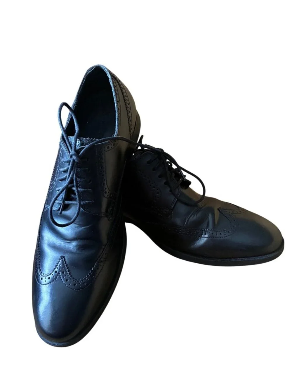 Cole Haan Men’s Black Leather Wingtip Oxford C13146‎ Lace-Up Dress Shoes 11 M